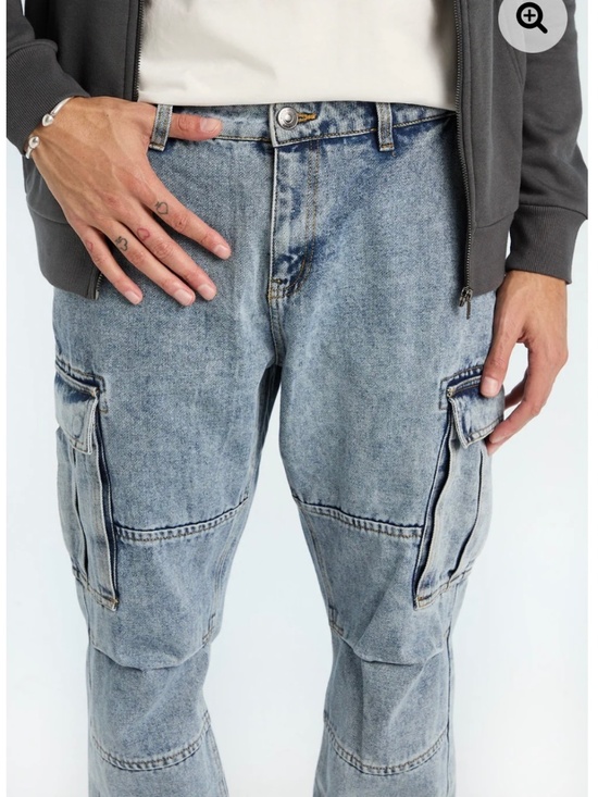 Other - MENS LIGHT STONEWASH CARGO JEANS